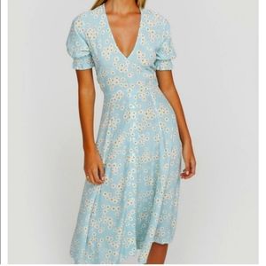 Daisy Print Summer Dress